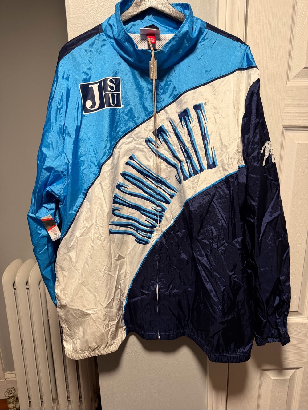 NWTS Mitchell & Ness Jackson State Tigers Full Zip Jacket Size Men’s  2XL